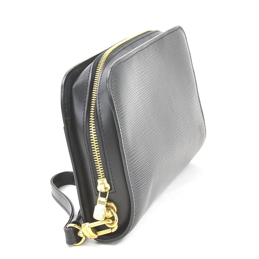 LOUIS VUITTON エピ ブラック クラッチバッグ Louis Vuitton エピレザー クラッチバッグ ブラックポーチエピレザー