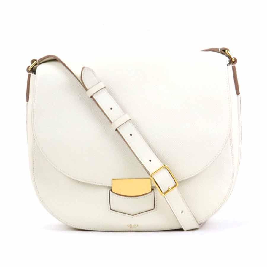 CELINE（セリーヌ） 斜め掛けショルダーバッグ トロッター ミディアム 
