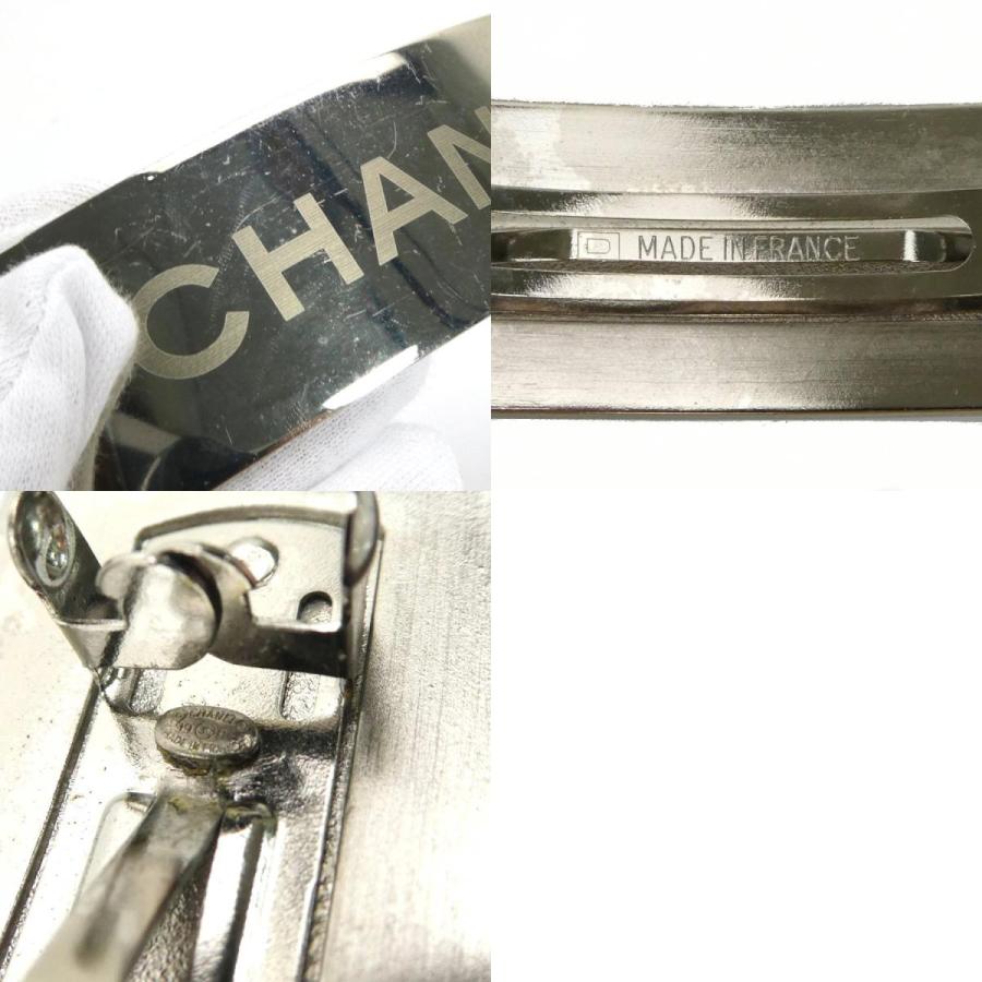 CHANEL（シャネル） バレッタ ロゴ メタル シルバー : ブランド