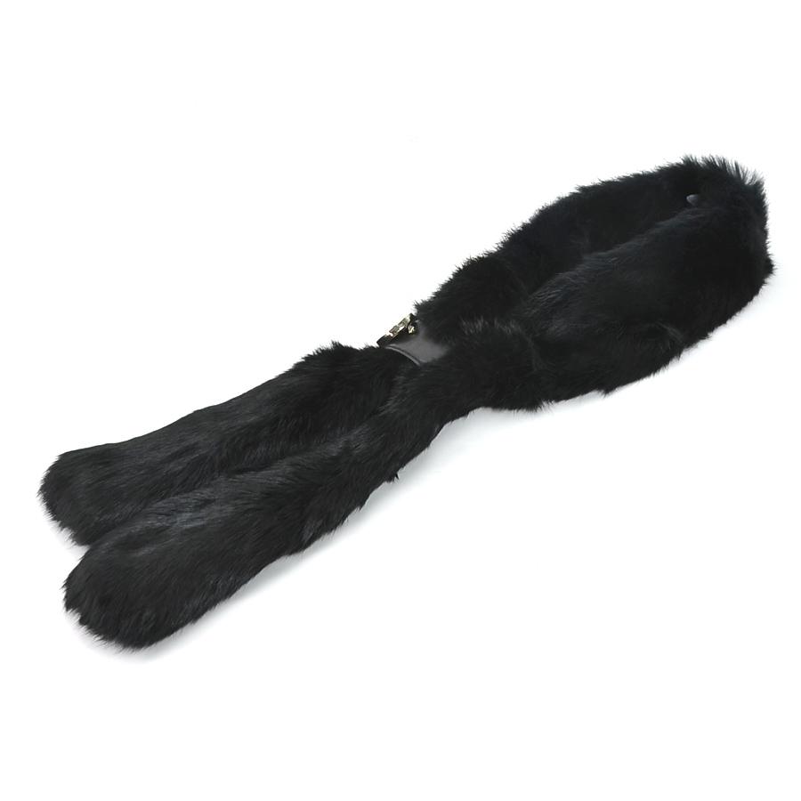 GUCCI グッチ マフラー ラビットファー ブラック : ブランドバリュー