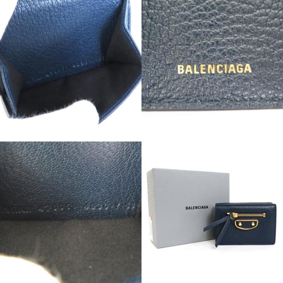 BALENCIAGA バレンシアガ 三つ折り財布 ミニウォレット レザー