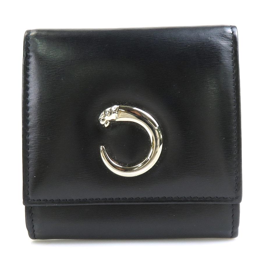 Cartier パンテール　ブラック レザー コインケース Cartier カルティエ CARTIER コインケース パンテール レザー