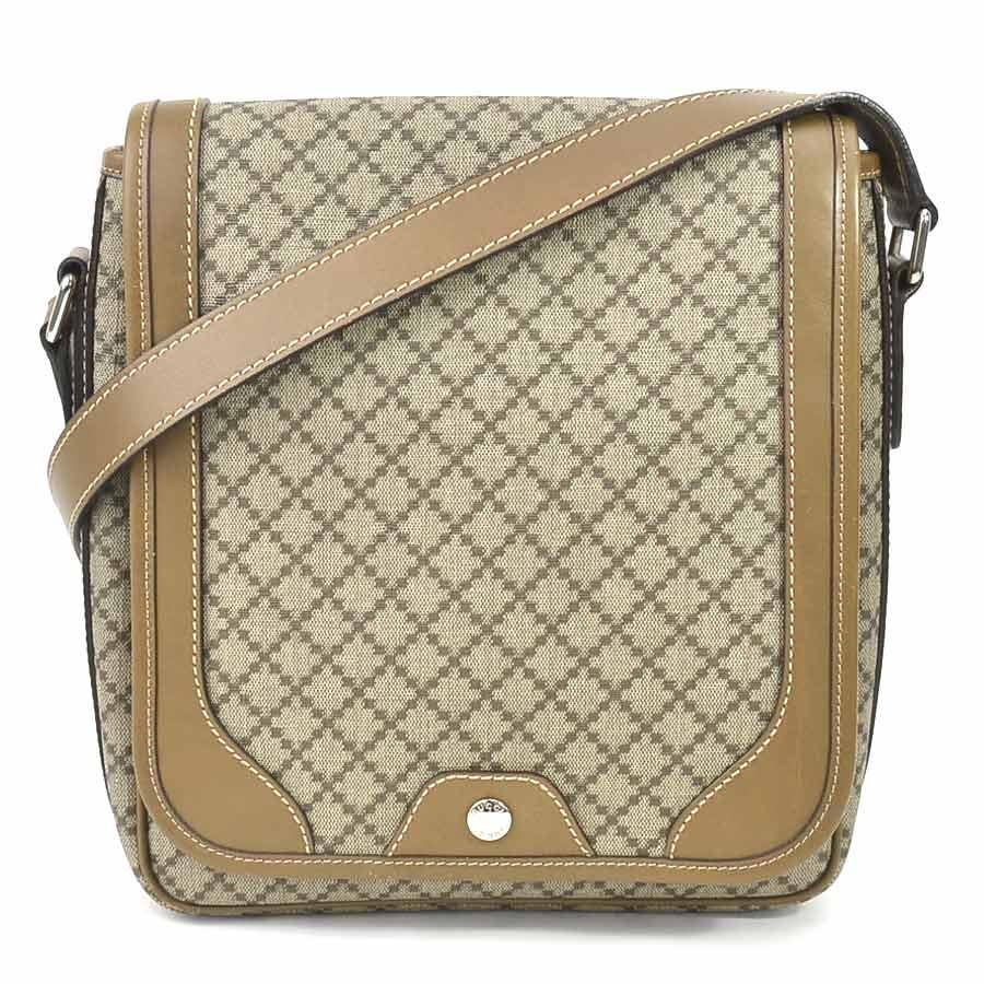 グッチ GUCCI 斜め掛けショルダーバッグ ディアマンテ PVC/レザー 