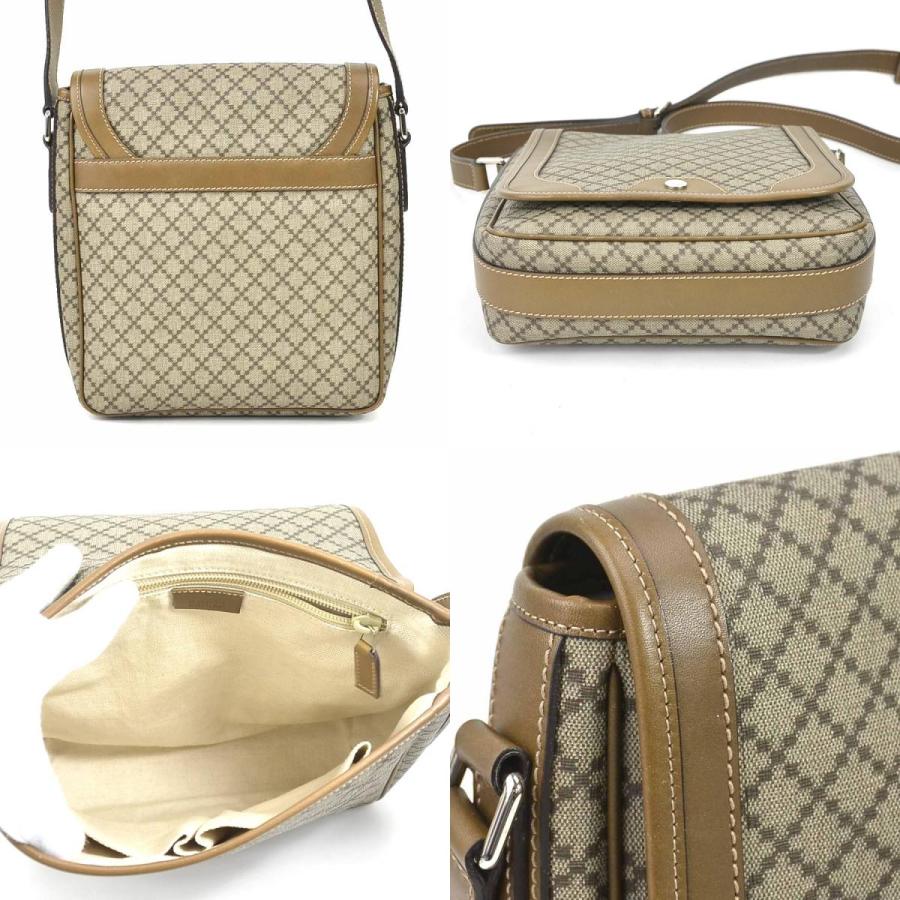 グッチ GUCCI 斜め掛けショルダーバッグ ディアマンテ PVC/レザー 