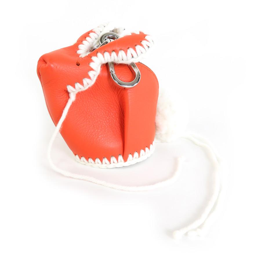 ロエベ LOEWE チャーム コインケース Bunny Macrame Charm レザー 