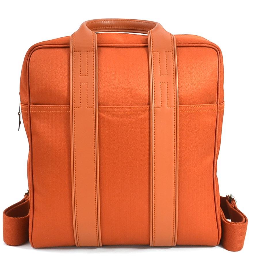 美品 正規品 HERMES エルメス アカプルコ トワルシェブロン オレンジ 極美品 正規品 HERMES エルメス アカプルコ トワルシェブロン