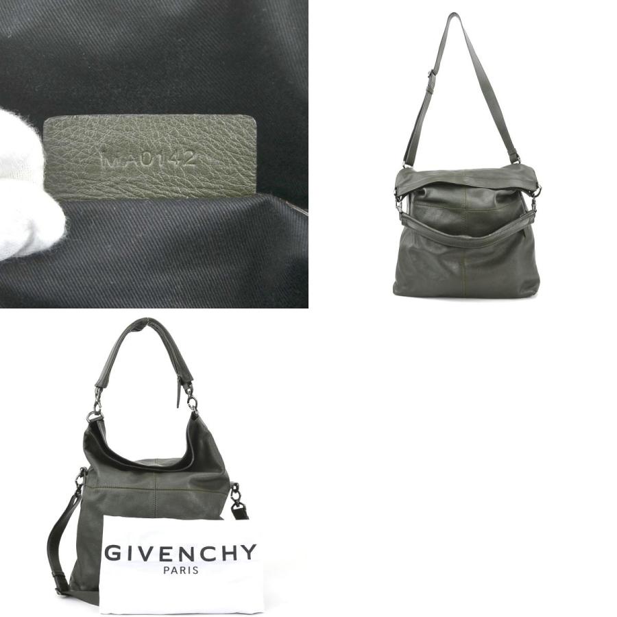 【激レア美品】GIVENCHY ショルダーバッグ カーキ ジバンシィ GIVENCHY ハンドバッグ ショルダーバッグ レザー カーキ