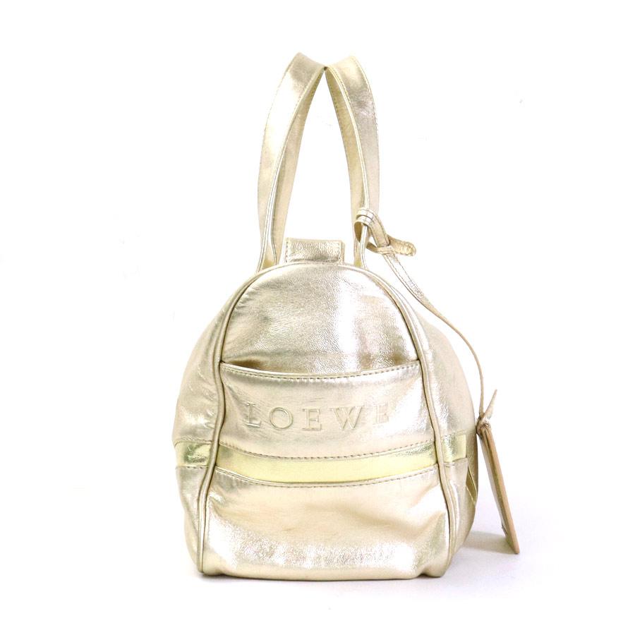 LOEWE（ロエベ） ハンドバッグ アナグラム レザー ゴールド : ブランド