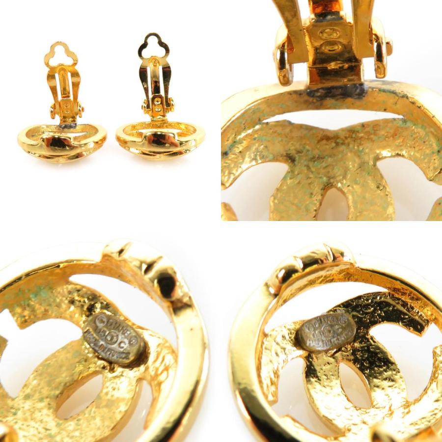 シャネル CHANEL イヤリング ココマーク メタル ゴールド : e56129g  