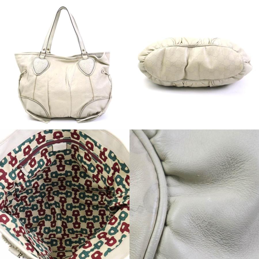 最終値下】GUCCI(グッチ) シマ トートバッグ 白 AO352 【公式通販】