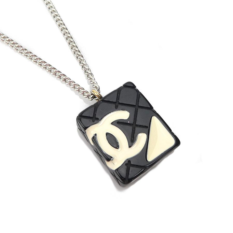 CHANEL カンボンライン ネックレス シャネル CHANEL シャネル ネックレス カンボン メタル/エナメル シルバー
