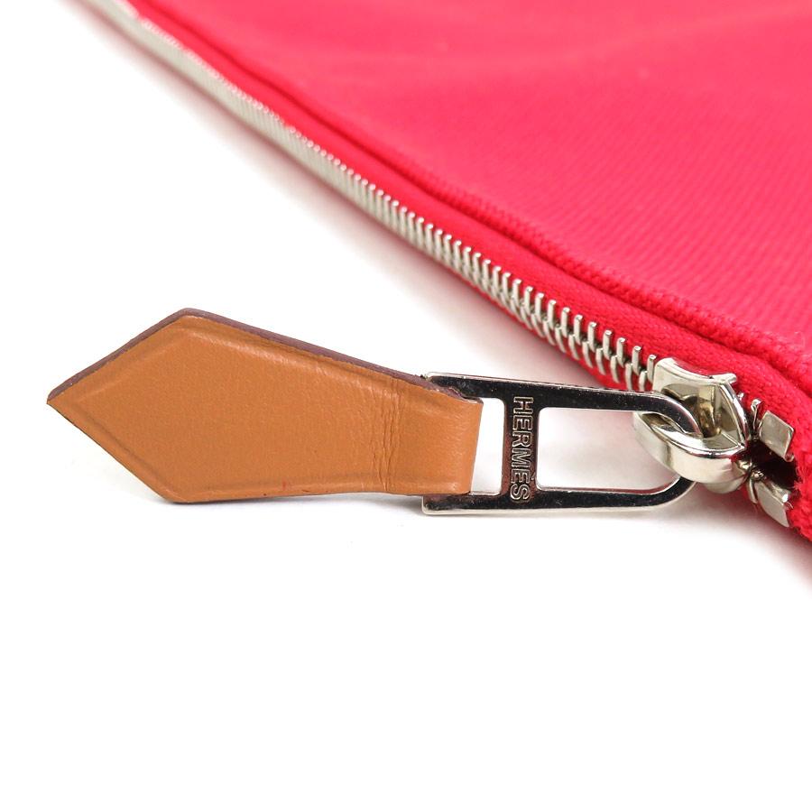 HERMES BAIN ポーチ HERMES（エルメス） ポーチ マルチケース BAIN コットン レッド