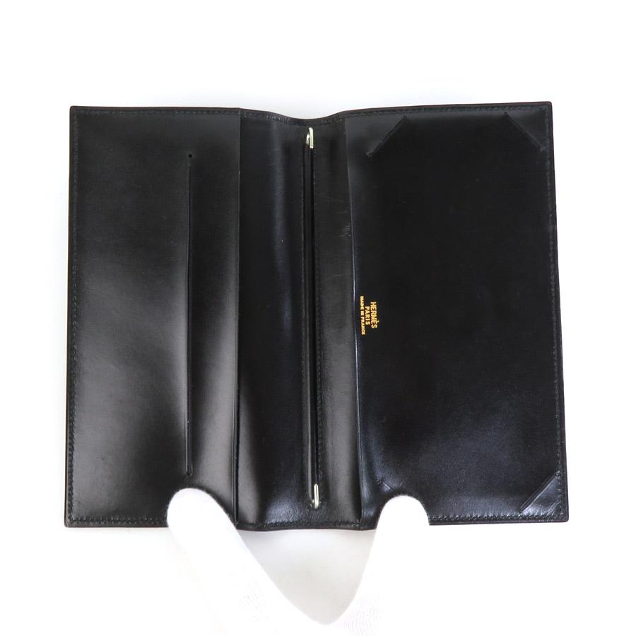 エルメス HERMES 手帳カバー レザー ブラック : e57626a : ブランド 