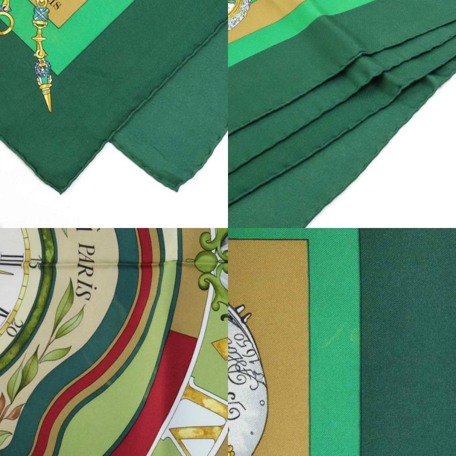 HERMES（エルメス） スカーフ カレ90 シルク グリーン/マルチカラー