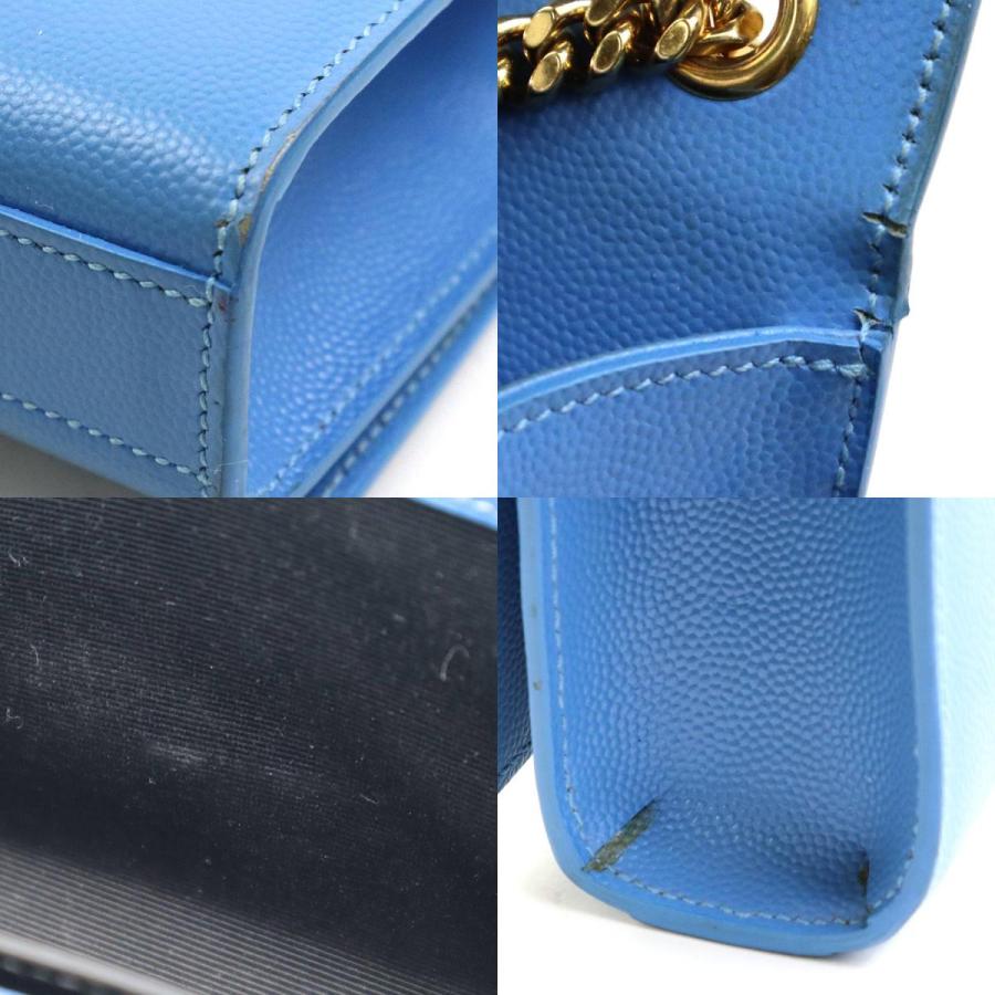 サンローラン SAINT LAURENT 斜め掛けショルダーバッグ レザー/メタル