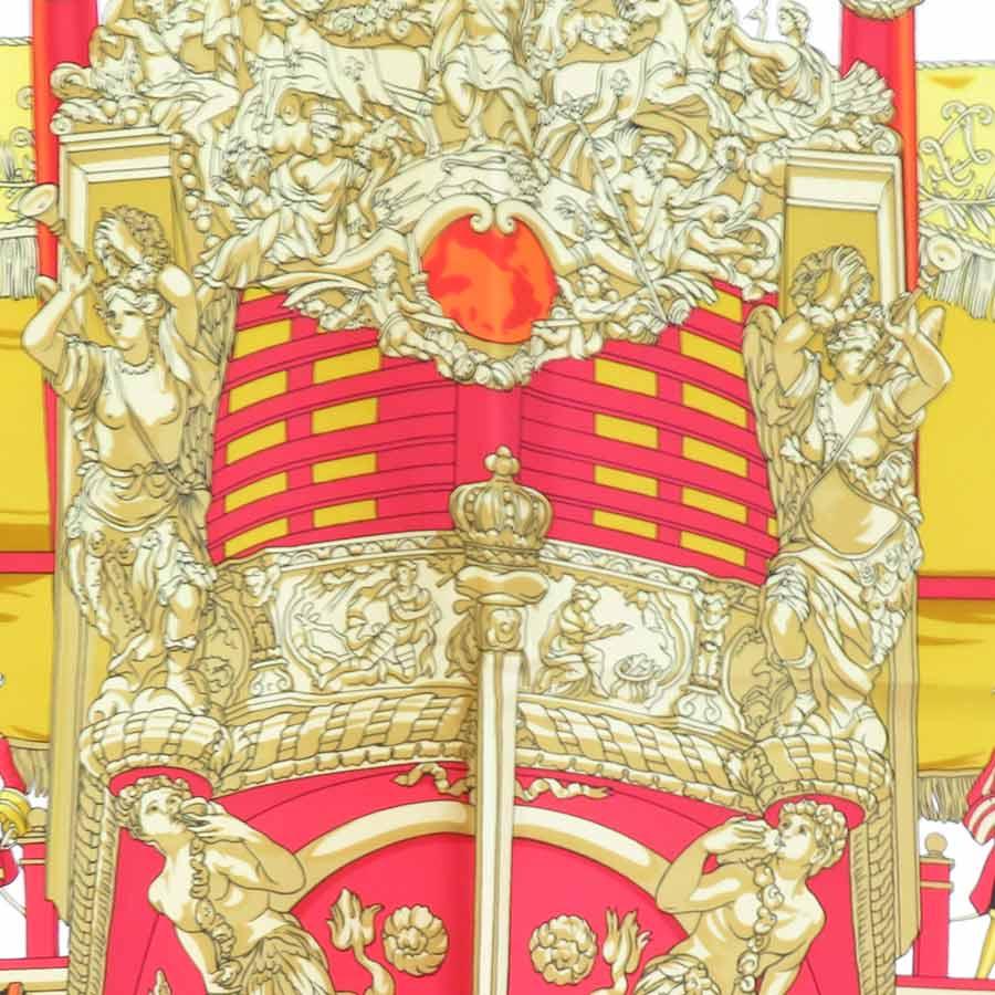 HERMES（エルメス） スカーフ カレ90 シルク レッド/マルチカラー