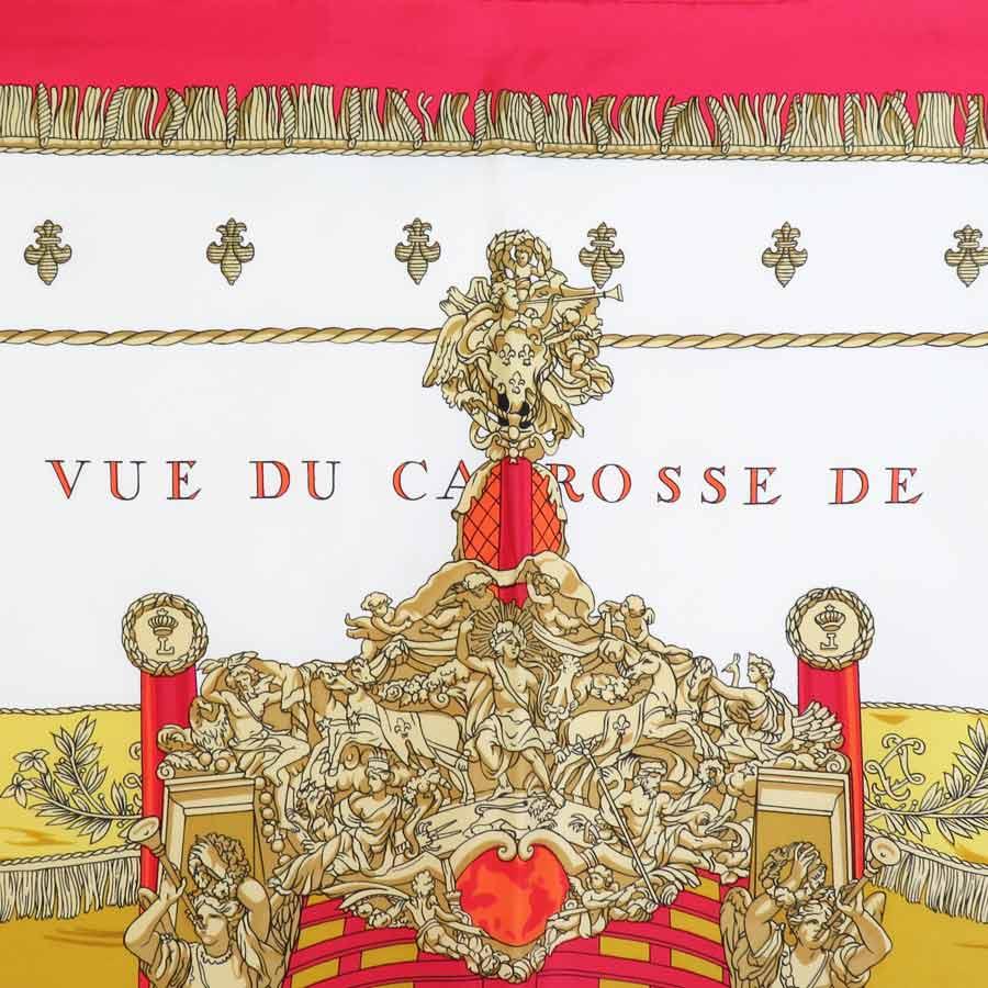 HERMES（エルメス） スカーフ カレ90 シルク レッド/マルチカラー