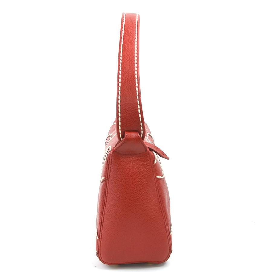 CHANEL（シャネル） ショルダーバッグ ココマーク レザー レッド/オフ