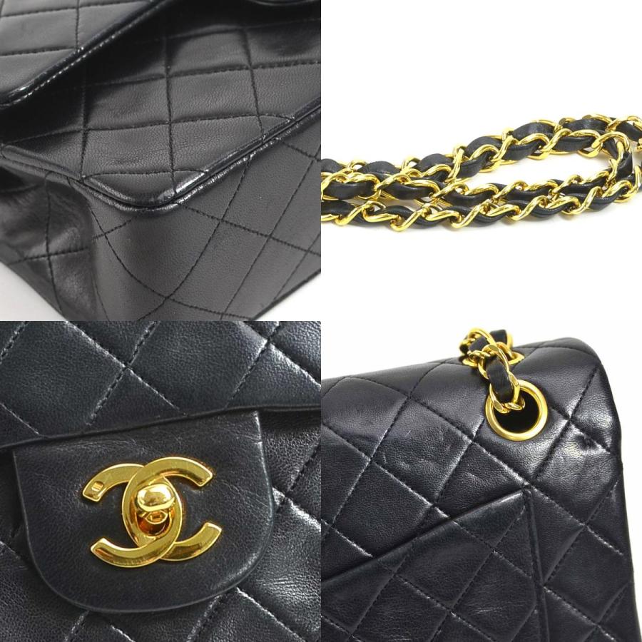 シャネル CHANEL ショルダーバッグ マトラッセ ダブルフラップ レザー/メタル ブラック/ゴールド レディース 送料無料【中古】 e60851a 楽天市場】シャネル CHANEL ショルダーバッグ マトラッセ ダブル