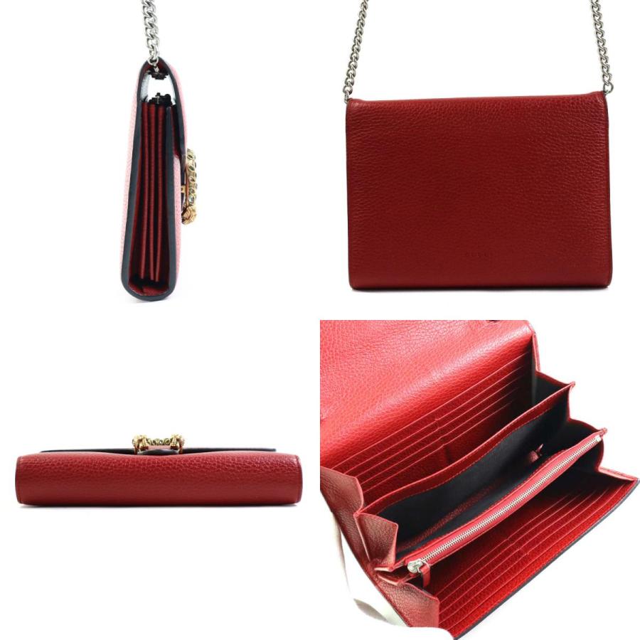 GUCCI（グッチ） ウォレットチェーン デュオ二ソス レザー ダーク