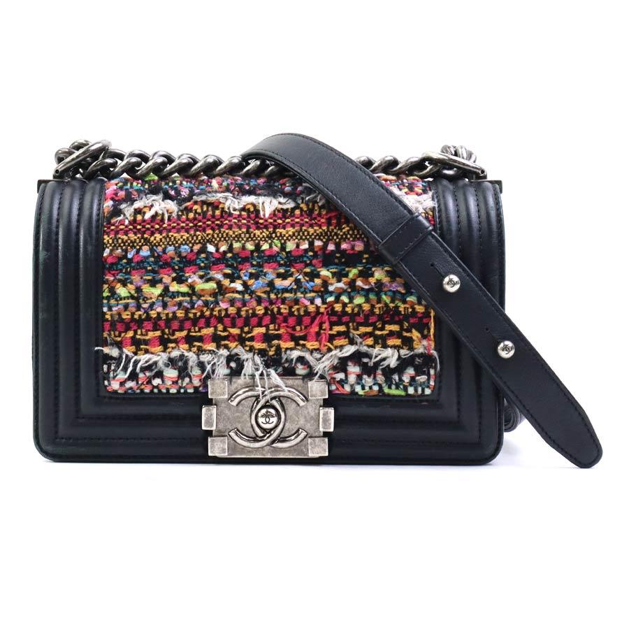 CHANEL（シャネル） ショルダーバッグ ボーイシャネル ツイード/レザー