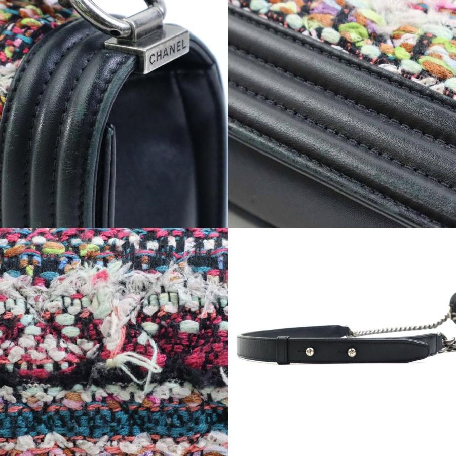 CHANEL（シャネル） ショルダーバッグ ボーイシャネル ツイード/レザー 