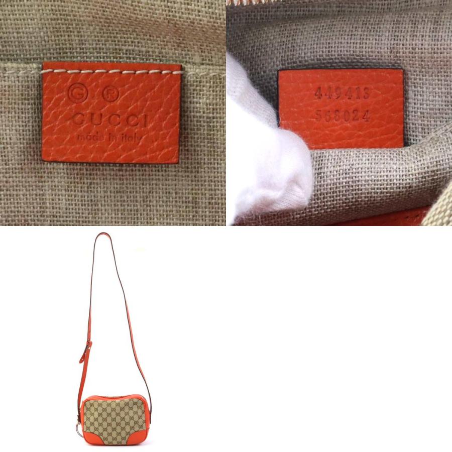 【綺麗】GUCCI グッチ ショルダーバッグ  キャンバス レザー ブラウン グッチ GGキャンバスレザー ショルダーバッグ ブラウン 茶系 スタッズ