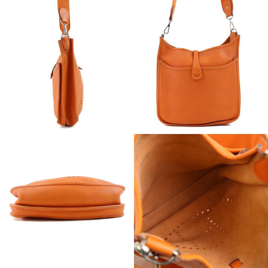 大容量 HERMES エルメス エヴリンⅢ PM オレンジ 斜め掛け HERMES エルメス 斜め掛けショルダーバッグ エブリン 3 PM
