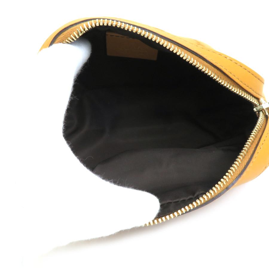 GUCCI グッチ ポーチ グッチシマ レザー ライトブラウン : ブランド