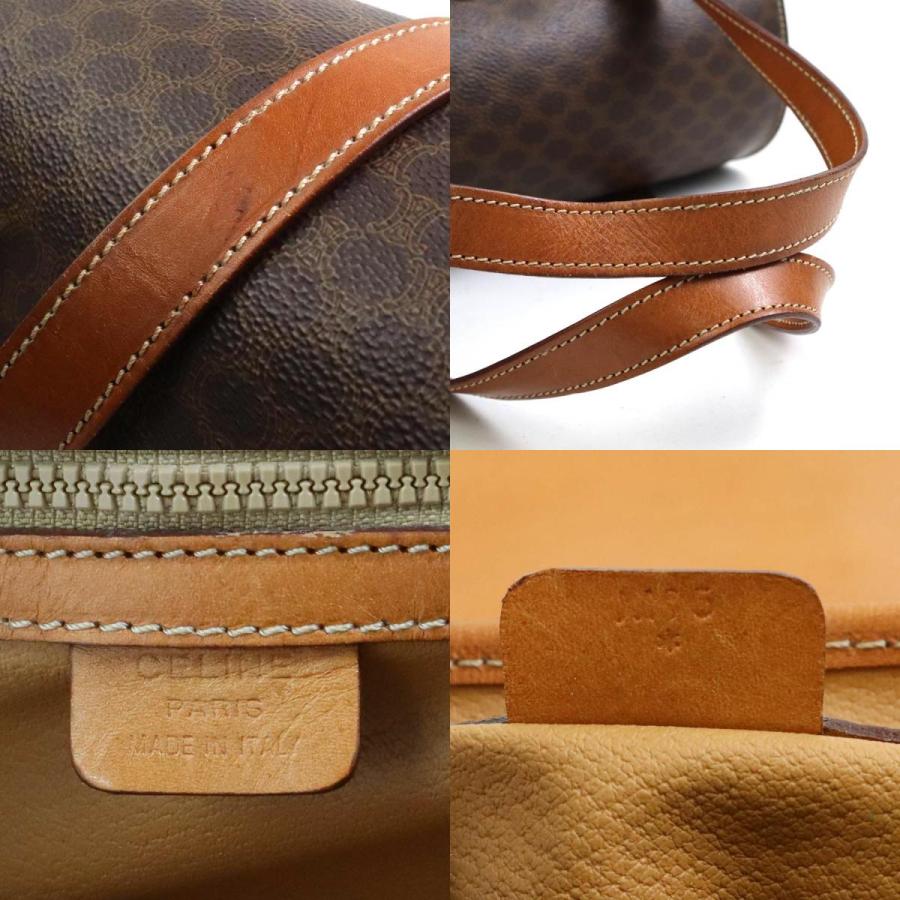 CELINE セリーヌ ハンドバッグ マカダム PVC/レザー ブラウン