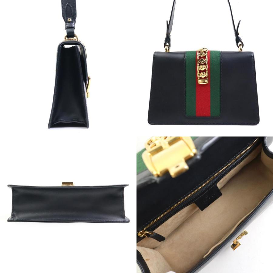 グッチ シルヴィ レザー 2WAY ショルダーバッグ ハンドバッグ レディース GUCCI（グッチ） GUCCI 2Wayバッグ ショルダーバッグ シルヴィ レザー