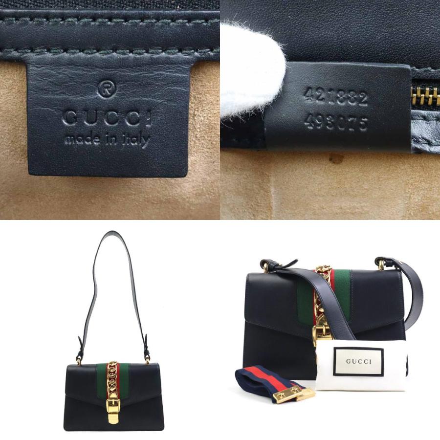 グッチ シルヴィ レザー 2WAY ショルダーバッグ ハンドバッグ レディース GUCCI（グッチ） GUCCI 2Wayバッグ ショルダーバッグ シルヴィ レザー