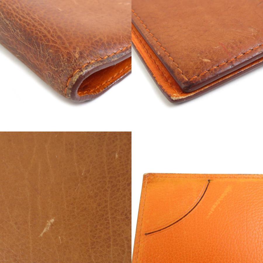 HERMES（エルメス） 手帳カバー レザー ブラウン/オレンジ : ブランド