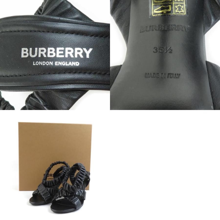BURBERRY（バーバリー） サンダル レザー ブラック : ブランドバリュー