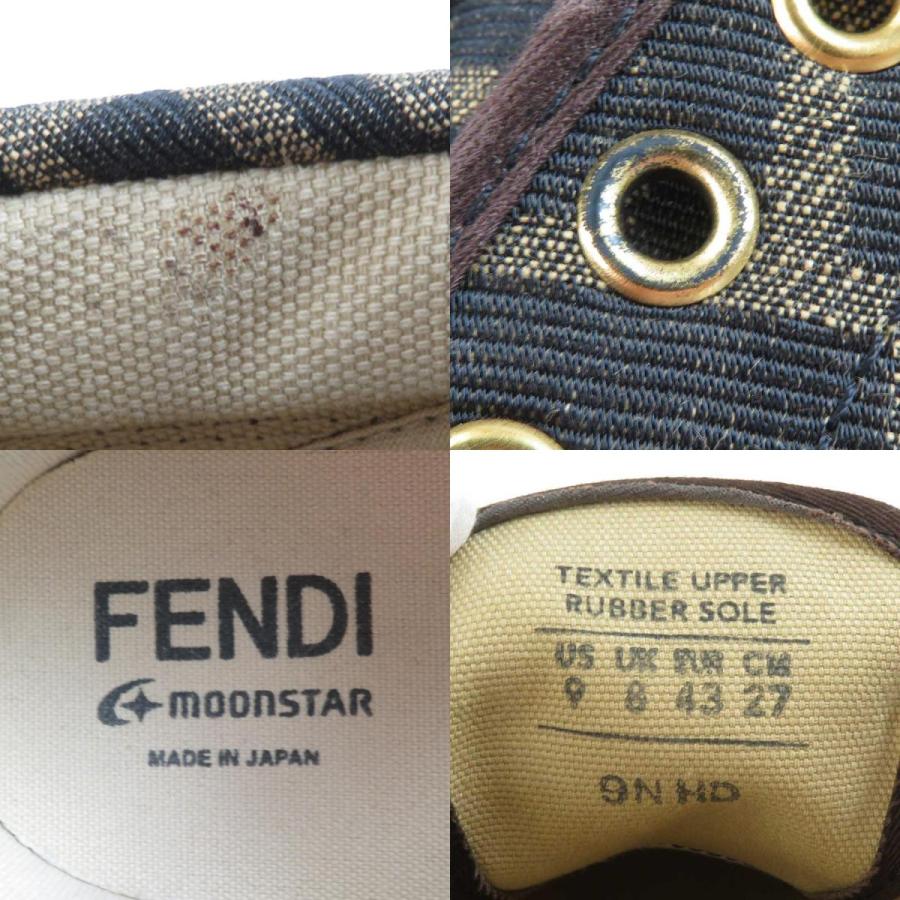 FENDI（フェンディ） スニーカー x MOONSTAR ズッカ キャンバス/ゴム