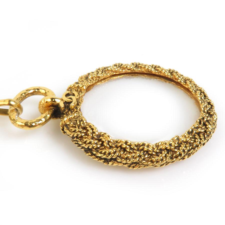 シャネル CHANEL ネックレス ルーペ ペンダント メタル/フェイクパール  