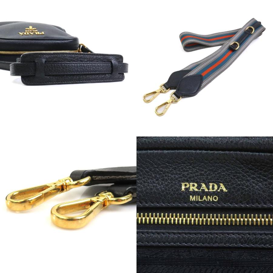 PRADA（プラダ） 斜め掛けショルダーバッグ レザー ブラック