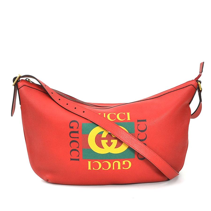 GUCCI（グッチ） ショルダーバッグ レザー レッド : ブランドバリュー