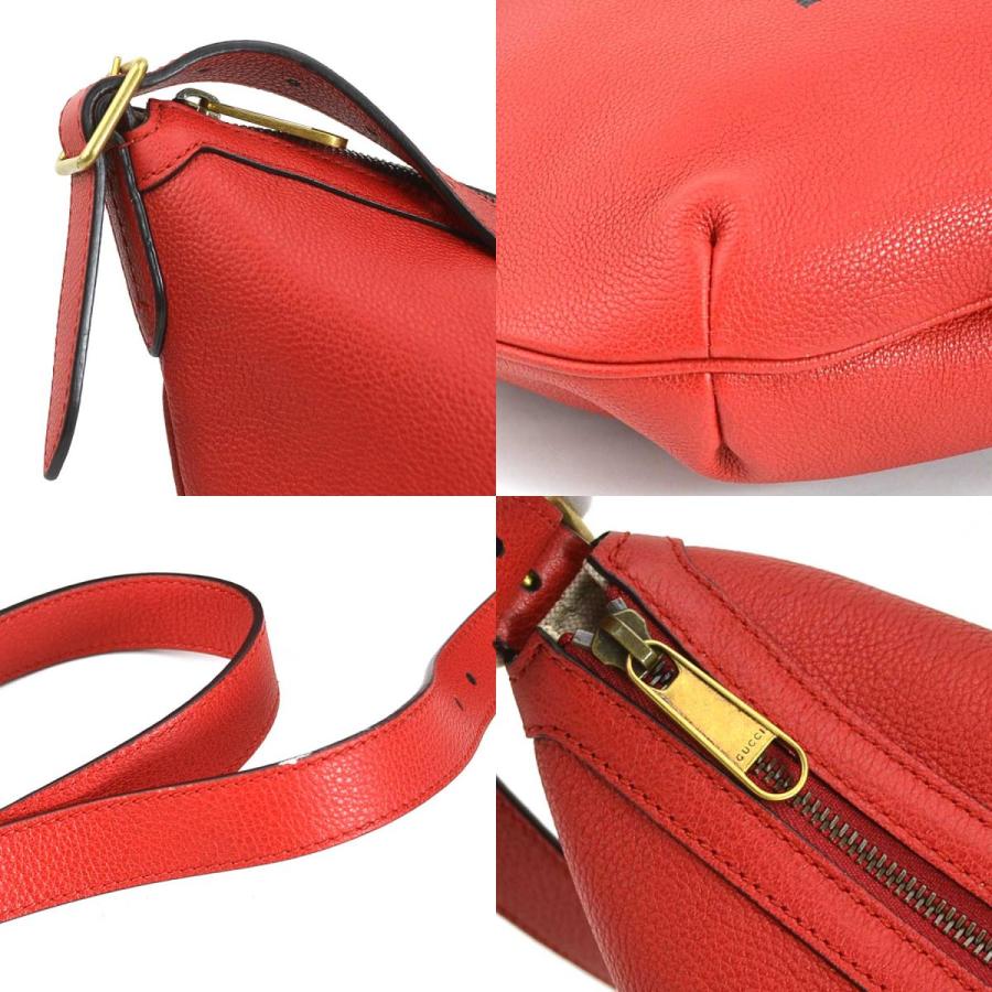 GUCCI（グッチ） ショルダーバッグ レザー レッド : ブランドバリュー