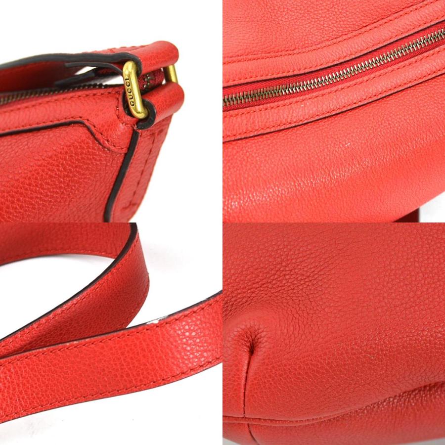 GUCCI（グッチ） ショルダーバッグ レザー レッド : ブランドバリュー