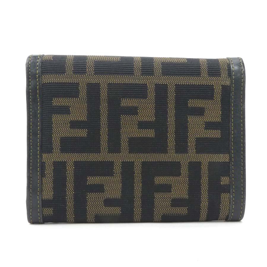 FENDI 三つ折り財布 ズッカ キャンバス ブラウン FENDI（フェンディ） 三つ折り財布 ズッカ キャンバス ブラウン