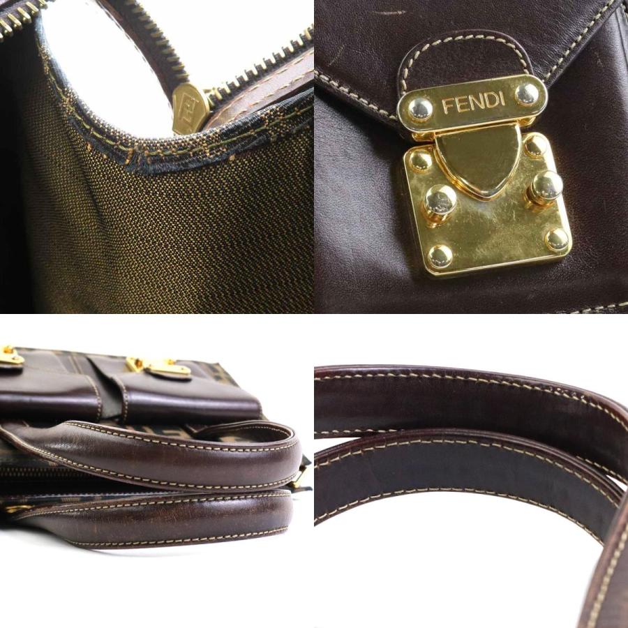 FENDI 2way ズッカ レザー ハンドバッグ ロゴ　ブラウン　トートバッグ 楽天市場】FENDI フェンディ ズッカ柄 エトニコ ブラウン