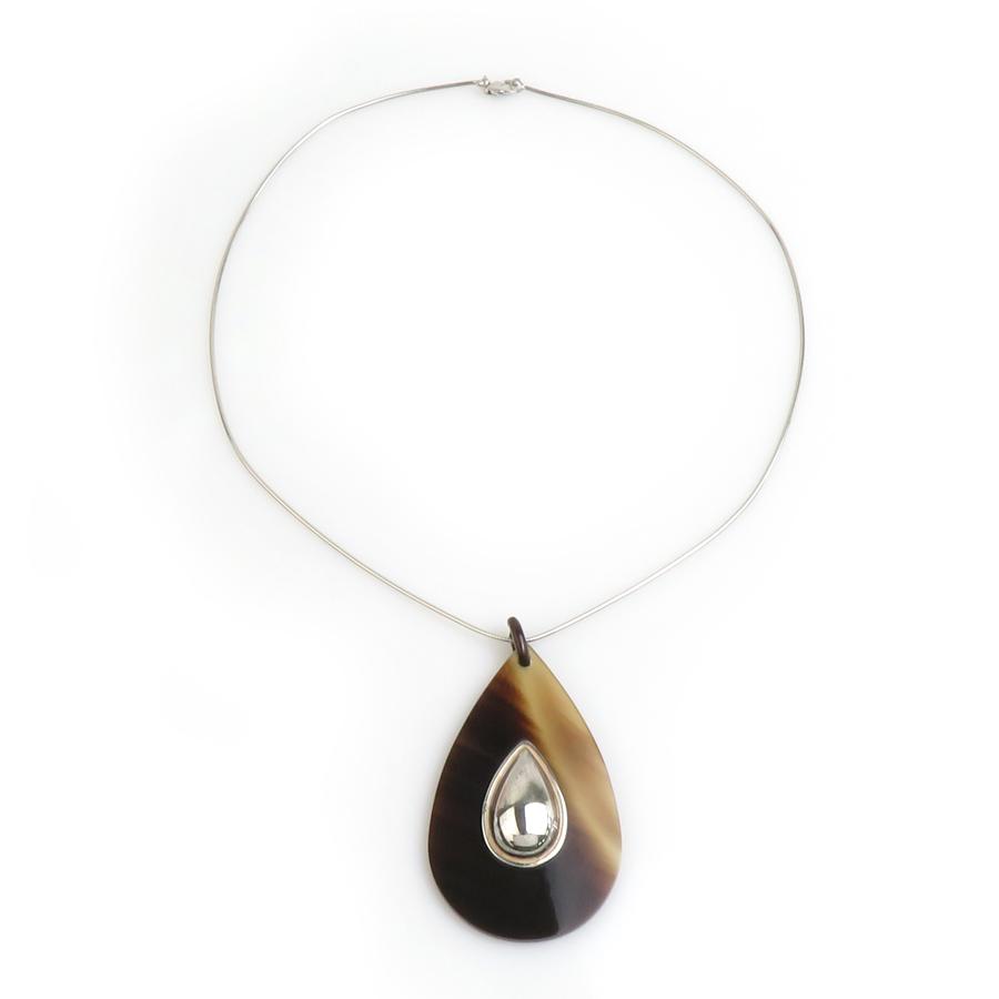 ⭐️美品⭐️ エルメス ネックレス メタル × バッファローホーン エルメス バッファローホーン,メタル メンズ,レディース