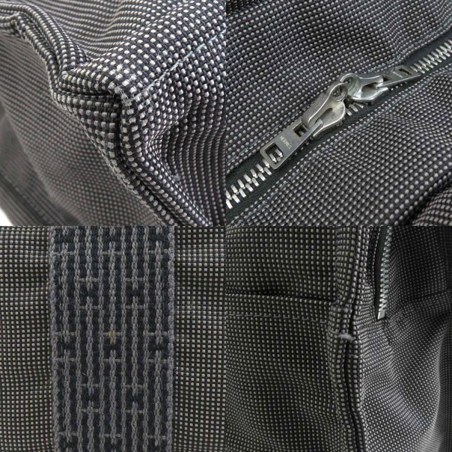 HERMES エルメス リュック エールライン キャンバス ダークグレー 