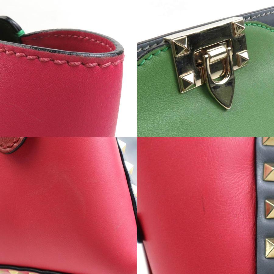 ヴァレンティノ ガラヴァーニ ロックスタッズ ショルダーバッグ ハンドバッグ 2WAY レザー レディース VALENTINO 【1-0253973】 VALENTINO（ヴァレンティノ） ロックスタッズ ショルダーバッグ