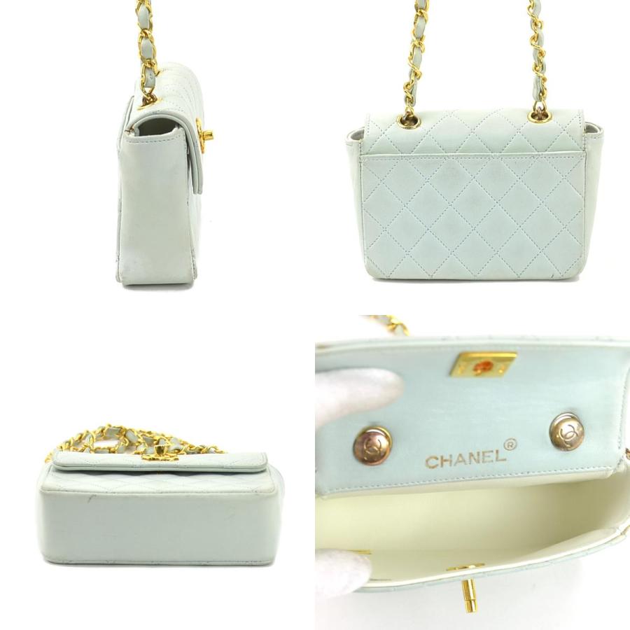 CHANEL（シャネル） ショルダーバッグ マトラッセ レザー ライトブルー