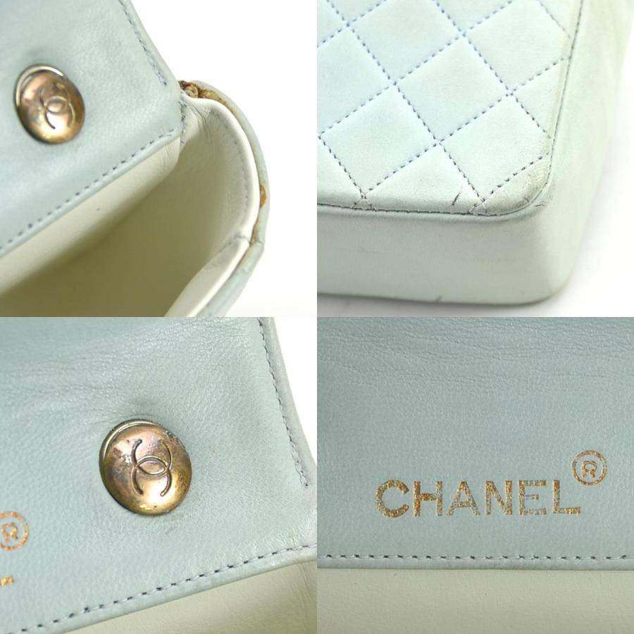 CHANEL（シャネル） ショルダーバッグ マトラッセ レザー ライトブルー