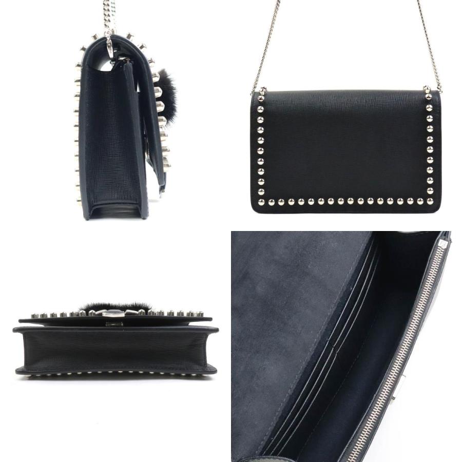FENDI（フェンディ） ウォレットチェーン 斜め掛けショルダーバッグ 