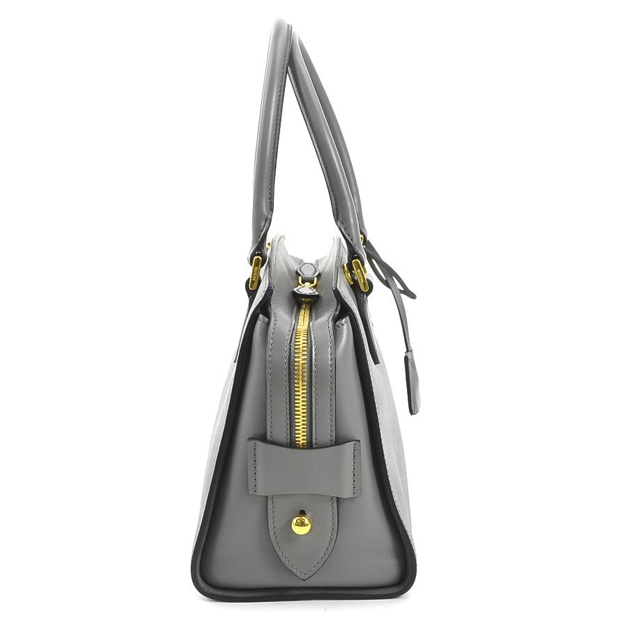 PRADA プラダ ハンドバッグ ショルダーバッグ レザー グレー PRADA プラダ ハンドバッグ ショルダーバッグ レザー グレー