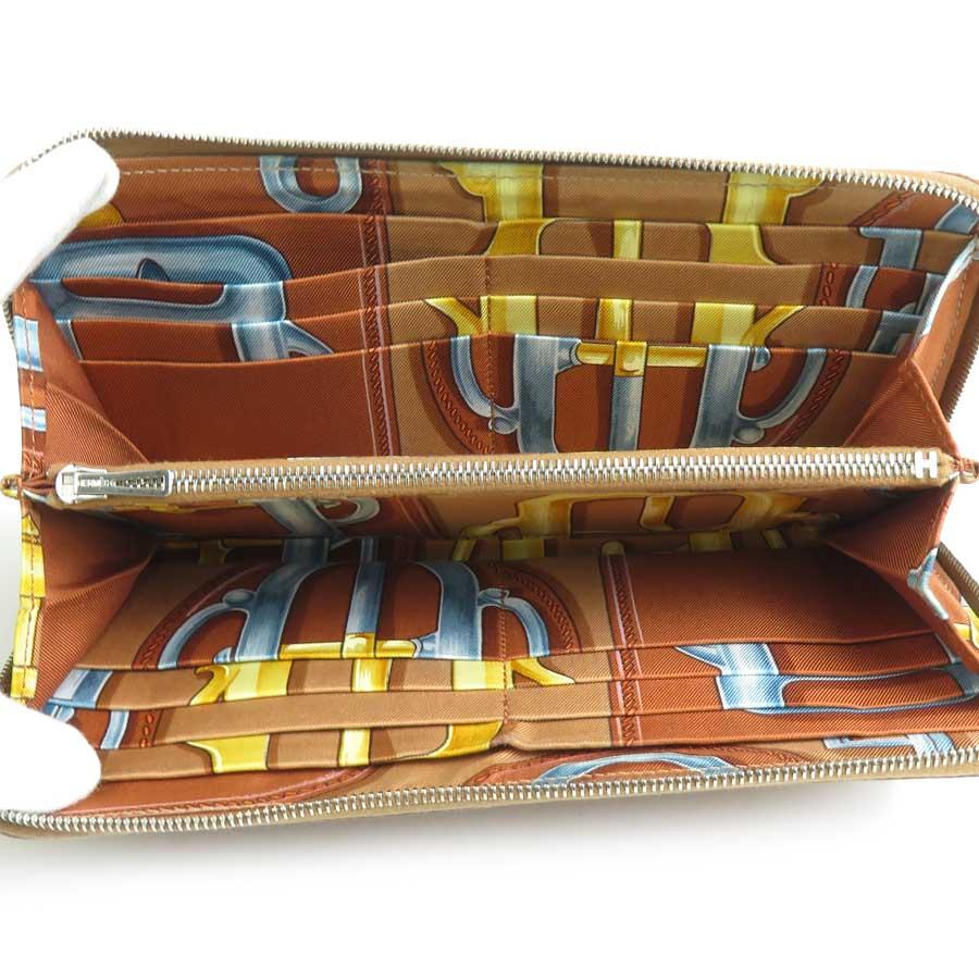 HERMES（エルメス） ラウンドファスナー長財布 アザップロング シルク